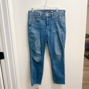 J.Crew vintage slim straight distressed jeans size 30